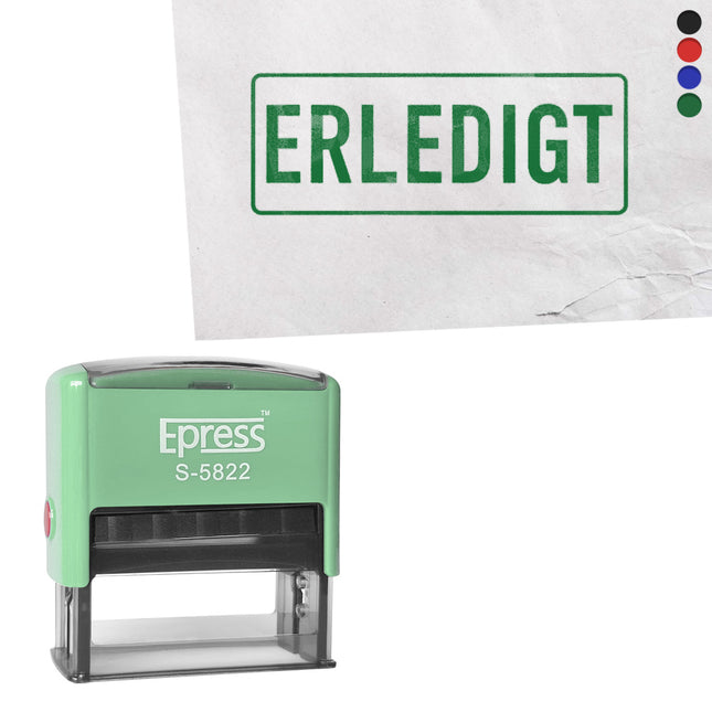 Stempel 58x22mm Erledigt