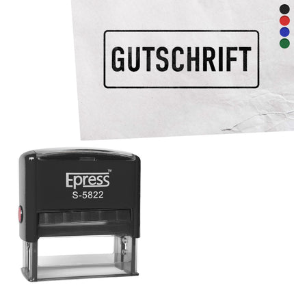 Stempel 58x22mm Gutschrift
