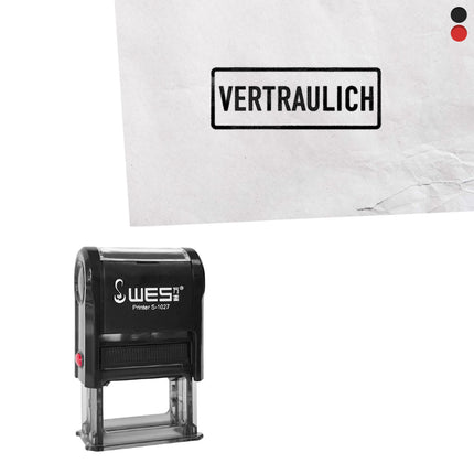 Stempel 27x10mm Vertraulich