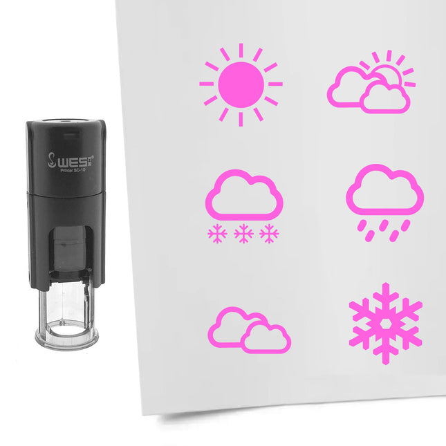 Stempelset Wetter Ø10mm rund