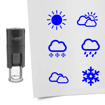 Stempelset Wetter Ø10mm rund