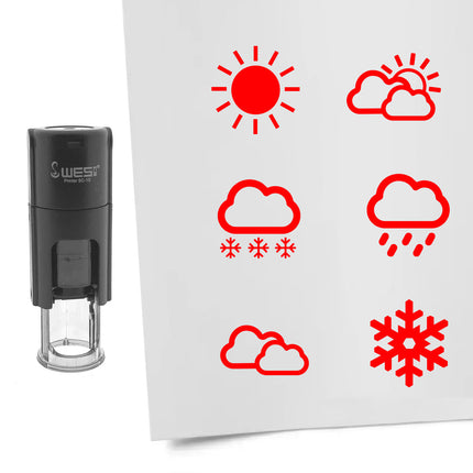 Stempelset Wetter Ø10mm rund