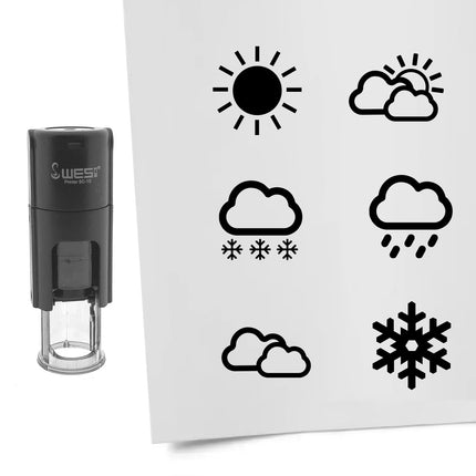Stempelset Wetter Ø10mm rund