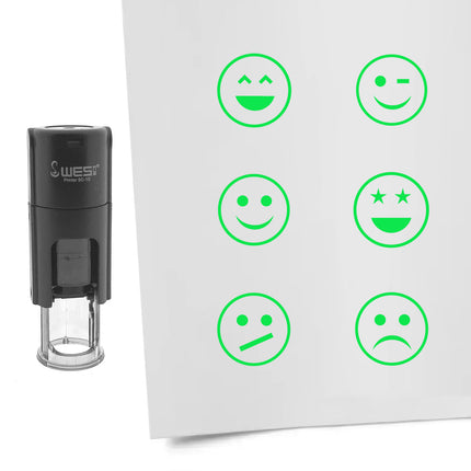 Stempelset Smileys Ø10mm rund