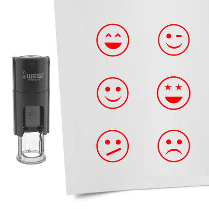 Stempelset Smileys Ø10mm rund