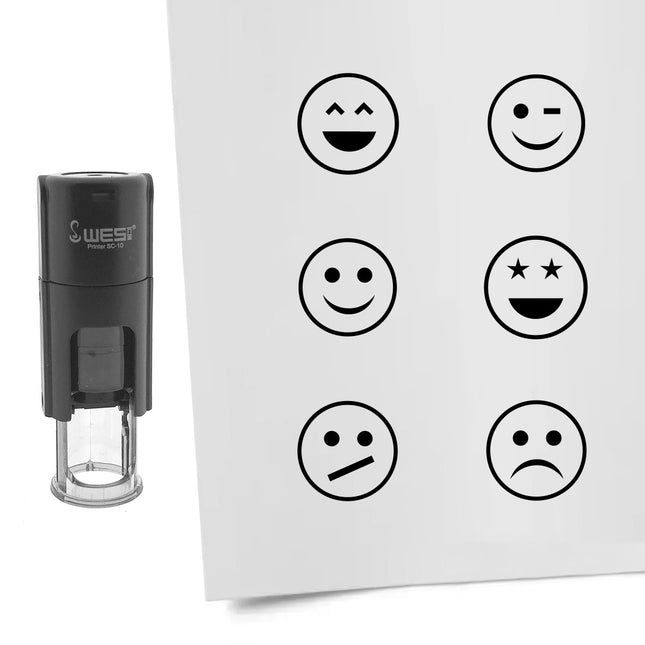 Stempelset Smileys Ø10mm rund