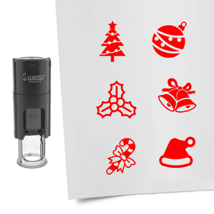 Stempelset Weihnachten Ø10mm rund