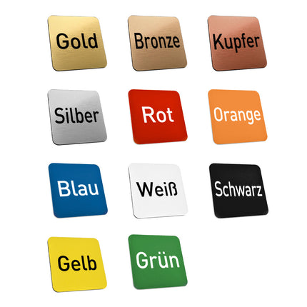 Kunststoffmarke seitliche Bohrung - pro Stück