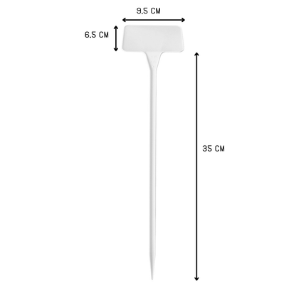 Stecketiketten Schild 35cm schräg - 10 Stück