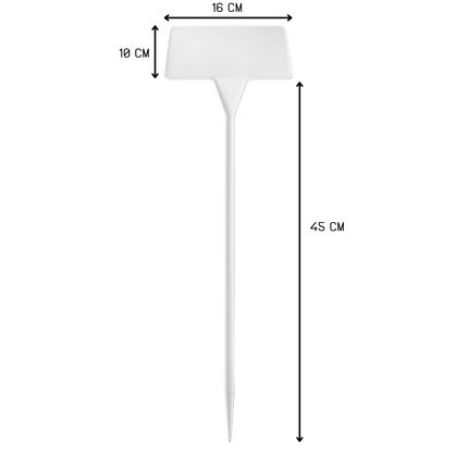 Stecketiketten Schild 45cm schräg - 10 Stück