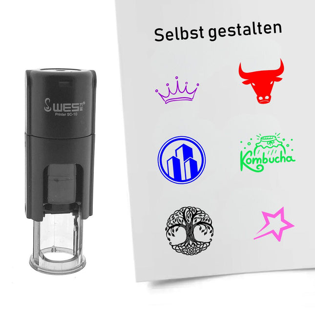 Personalisierter Stempel Ø10mm rund