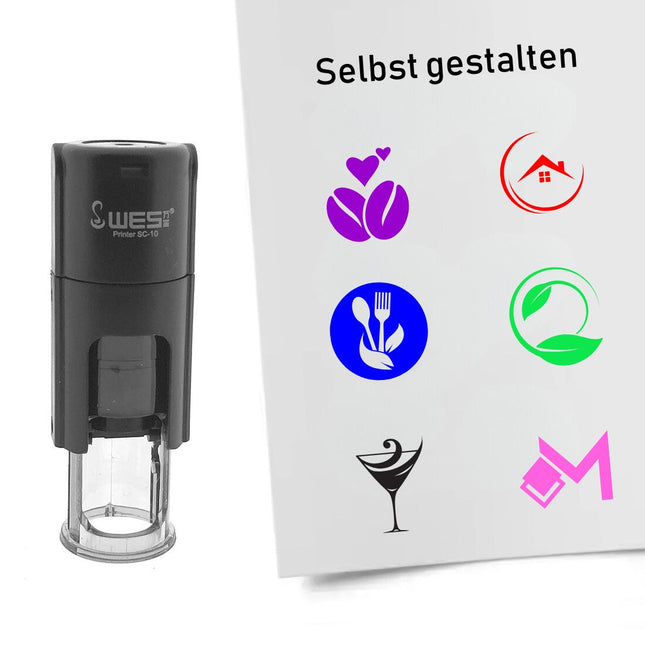Personalisierter Stempel Ø10mm rund
