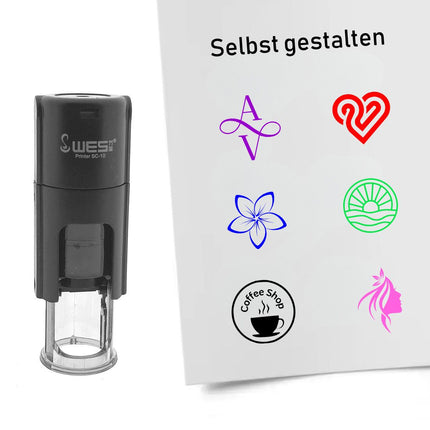 Personalisierter Stempel Ø10mm rund
