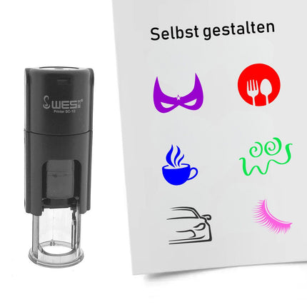 Personalisierter Stempel Ø10mm rund