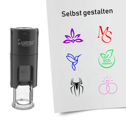 Personalisierter Stempel Ø10mm rund