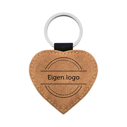 Schlüsselanhänger Herz Leder - pro Stück