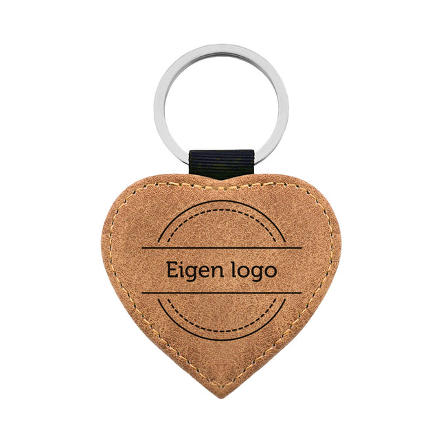 Schlüsselanhänger Herz Leder - pro Stück